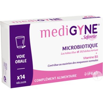 Medigyne microbiotique by Saforelle - boite de 14 g&eacute;lules