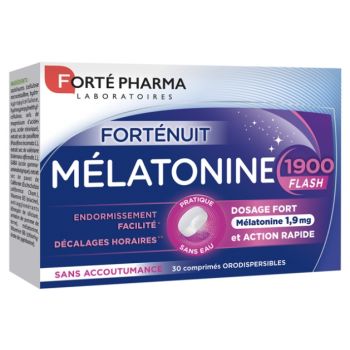 M&eacute;latonine 1900 flash Fort&eacute; Pharma - bo&icirc;te de 30 comprim&eacute;s