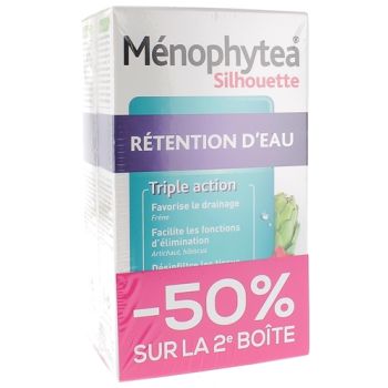 M&eacute;nophytea Silhouette r&eacute;tention d'eau Nutreov - lot de 2 boites de 30 comprim&eacute;s