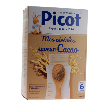 Mes c&eacute;r&eacute;ales saveur cacao Picot - boite de 200g