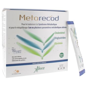 Metarecod traitement du syndrome m&eacute;tabolique Aboca - bo&icirc;te de 40 sachets-dose de granul&eacute;s