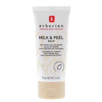 Milk & Peel Nettoyant Huile-en-Baume au Lait de S&eacute;same Erborian - tube de 75ml