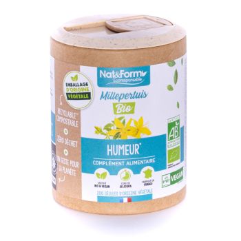 Millepertuis Bio Ecoresponsable Nat&Form - boite de 200 g&eacute;lules