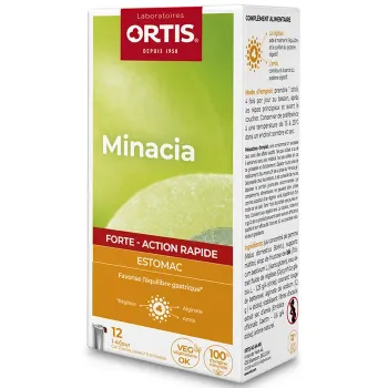 Minacia Forte Estomac action rapide Ortis - bo&icirc;te de 12 sticks