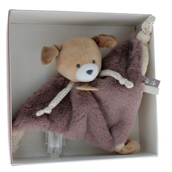 Mini doudou chien Doudou et compagnie - bo&icirc;te avec doudou de 20 cm