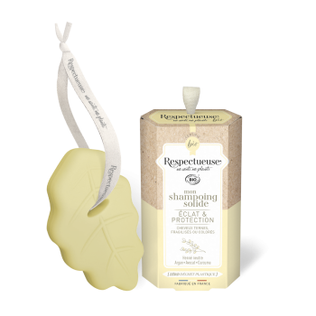 Mon Shampooing solide &eacute;clat & protection bio Respectueuse - pain de 75 g