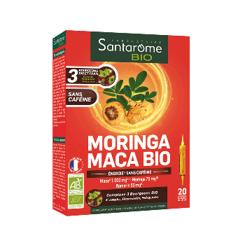 Moringa maca bio Santarome Bio - bo&icirc;te de 20 ampoules