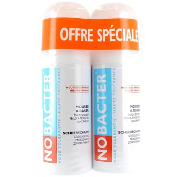 Mousse &agrave; raser haute tol&eacute;rance Nobacter - lot de 2 x 150 ml