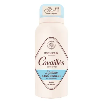 Mousse intime sans rin&ccedil;age avec antibact&eacute;rien Cavaill&egrave;s - flacon de 100ml