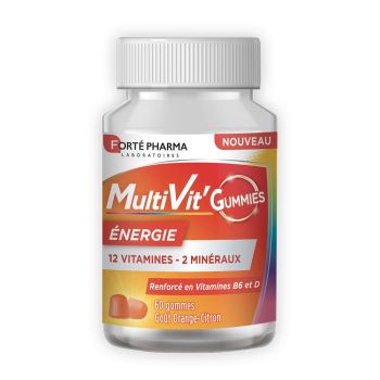 Multivit' Gummies &eacute;nergie Forte Pharma - pot de 60 gommes
