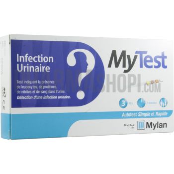 My Test infection urinaire d&eacute;tection infection urinaire Mylan - 3 kits
