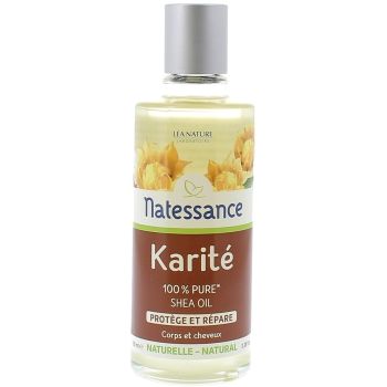 Natessance Karit&eacute; prot&egrave;ge et r&eacute;pare huile 100% pure L&eacute;a Nature - flacon de 100 ml