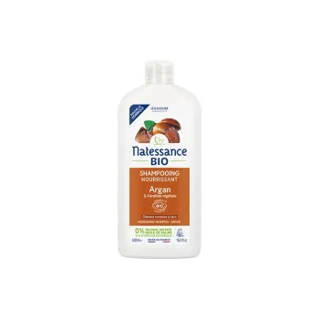 Shampooing bio nourrissant &agrave; l'argan Natessance - flacon de 500ml