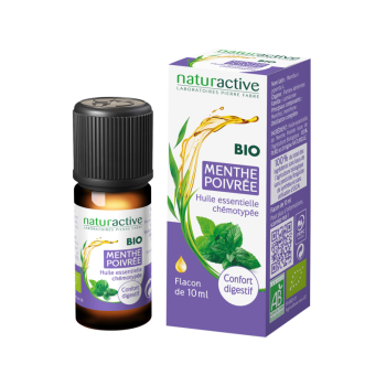 Huile essentielle de Menthe poivr&eacute;e BIO Naturactive - flacon de 10 ml