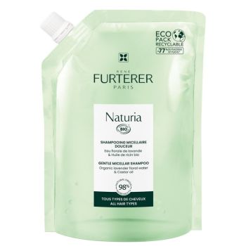 Naturia shampooing micellaire douceur bio Ren&eacute; Furterer - &eacute;co-recharge de 400ml