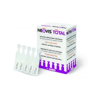 Neovis Total Emulsion ophtalmique lubrifiante - bo&icirc;te de 30 unidoses de 0.4ml