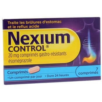 Nexium control 20 mg comprim&eacute; gastro-resistant - boite de 7 comprim&eacute;s