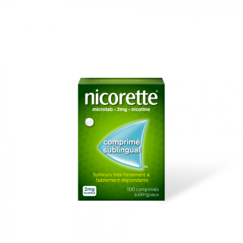 Nicorette Microtab 2mg - 100 comprim&eacute;s sublinguaux
