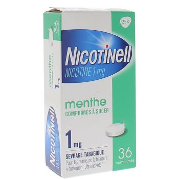 Nicotinell menthe 1mg - 36 comprim&eacute;s &agrave; sucer