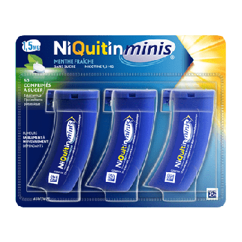 Niquitin Minis menthe fra&icirc;che 1,5mg sans sucre - 60 comprim&eacute;s &agrave; sucer