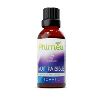 Synergie Nuit paisible aux huiles essentielles bio Phimea - flacon de 30ml