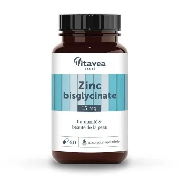 Zinc bisglycinate Vitavea - bo&icirc;te de 60 g&eacute;lules