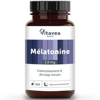 M&eacute;latonine 1,9mg Vitavea - boite de 60 g&eacute;lules