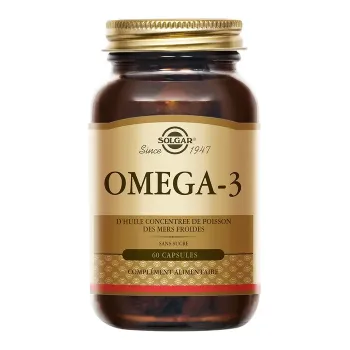 Om&eacute;ga-3 cardiovasculaire Solgar - pot de 60 capsules