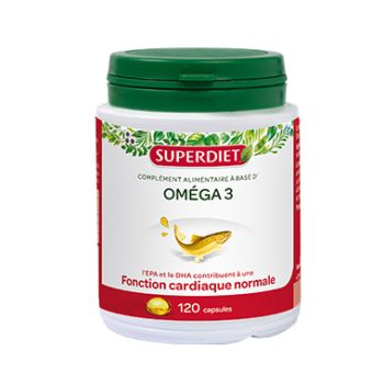 Om&eacute;ga 3 (saumon) Super Diet - 120 capsules