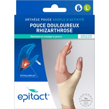 Orth&egrave;se souple Pouce Gauche taille L Epitact - 1 unit&eacute;