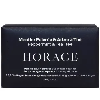 Pain de savon surgras menthe poivr&eacute;e & arbre &agrave; th&eacute; Horace - pain de 125g