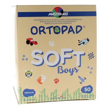 Pansement ophtalmique Soft Boys Ortopad - bo&icirc;te de 50 pansements