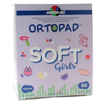 Pansement ophtalmique Soft Girls Ortopad - bo&icirc;te de 50 pansements