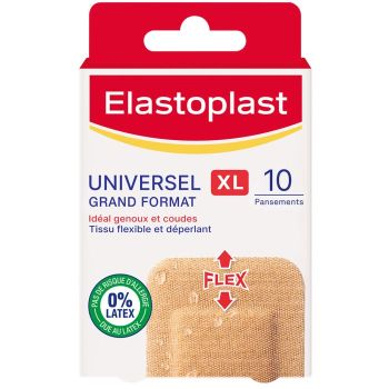 Pansements Universel grand format XL Elastoplast - bo&icirc;te de 10 pansements