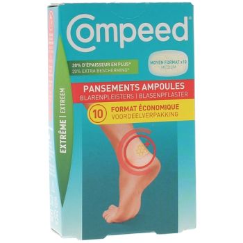 Pansements ampoules format moyen Extr&ecirc;me Compeed - bo&icirc;te de 10 pansements