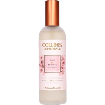 Parfum d'int&eacute;rieur Rose & Hibiscus Collines de Provence - spray de 100 ml