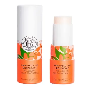 Parfum solide bienfaisant n&eacute;roli Roger & Gallet - stick de 5g
