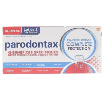 Parodontax fra&icirc;cheur intense complete protection - 2 tubes de 75 ml