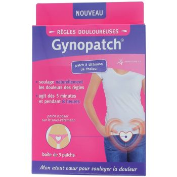 Patch R&egrave;gles Douloureuses Gynopatch - Bo&icirc;te de 3 patchs