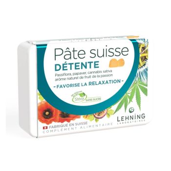 P&acirc;te suisse D&eacute;tente Lehning - bo&icirc;te de 40 gommes
