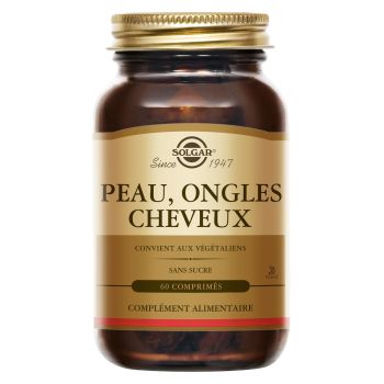Peau, Ongles et Cheveux Solgar - bo&icirc;te de 60 comprim&eacute;s