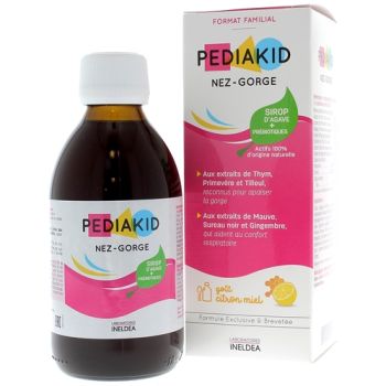 Pediakid nez-gorge go&ucirc;t miel citron - flacon de 250 ml