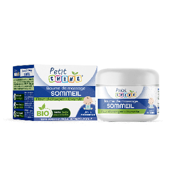 Petit Ch&ecirc;ne baume de massage sommeil bio Les 3 Ch&ecirc;nes - pot de 40ml
