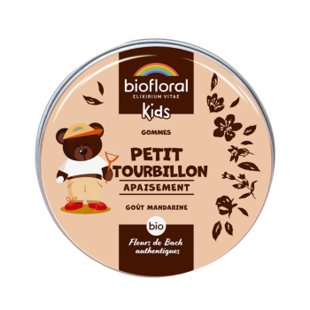 Petit Tourbillon apaisement enfants go&ucirc;t mandarine Biofloral - boite de 45 gommes