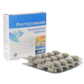Phytostandard d'eschscholtzia et de val&eacute;riane Pileje - bo&icirc;te de 30 comprim&eacute;s