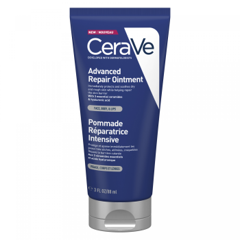 Pommade r&eacute;paratrice intensive visage corps l&egrave;vres CeraVe - tube de 88 ml