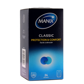 Pr&eacute;servatifs Classic protection et confort Manix - boite de 24 pr&eacute;servatifs