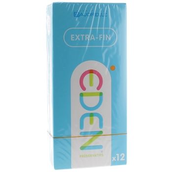 Eden Pr&eacute;servatifs extra-fins lubrifi&eacute;s Laboratoire Majorelle - bo&icirc;te de 12 pr&eacute;servatifs