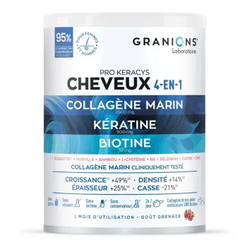 Pro Keracys collag&egrave;ne cheveux 4-en-1 Granions - pot de 300g