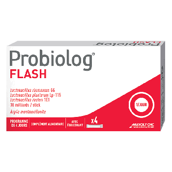 Probiolog Flash Mayoly Spindler - bo&icirc;te de 4 sticks orodispersibles